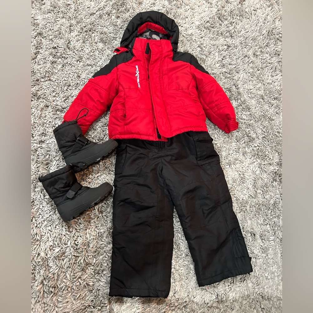 Red and Black Winter Snowsuit